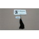BORLA NEGRA 8 CM ANTELINA CADENA PLATA
