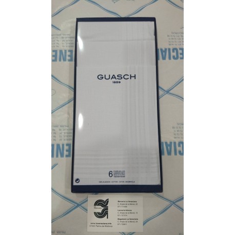6 PAÑUELOS CBRO BLANCO 43*43 CM