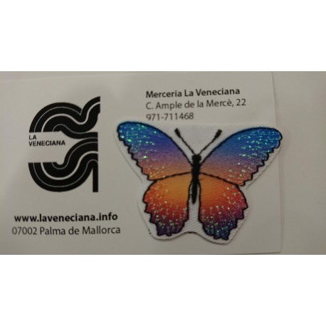 APLICACION MARIPOSA TERMOADHESIVA