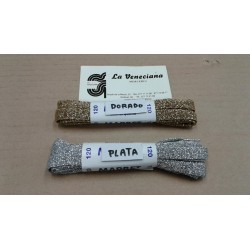 PAR CORDON DE ZAPATO LUREX DE 120 CM