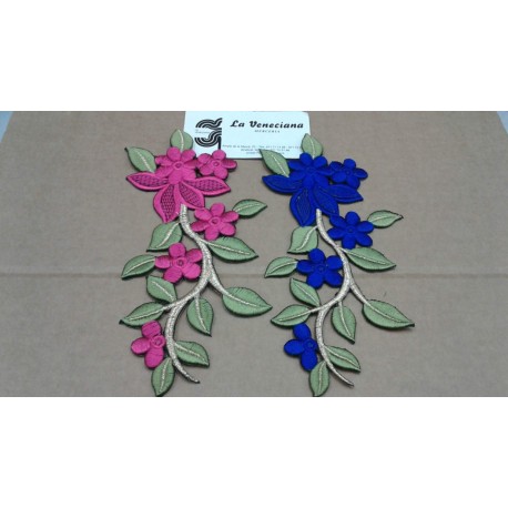 APLICACION TERMOADHESIVA FLOR 10*20 CM  670034