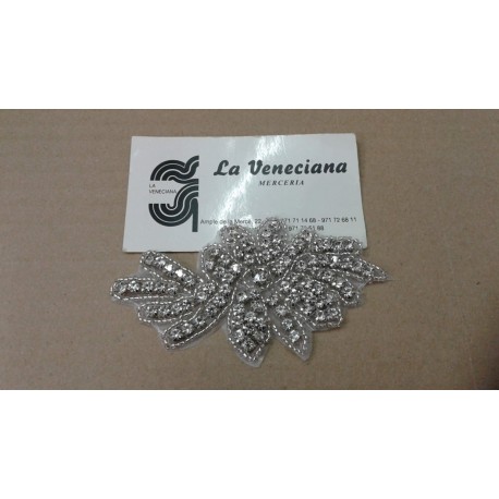 APLIQUE STRASS TERMOADHESIVO APROX 5*10 CM