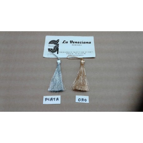 BORLA METALIZADA 6.5 CM APROX      00699