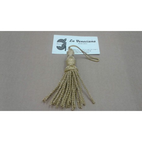 BORLA METALIZADA DORADA APROX. 11 CM