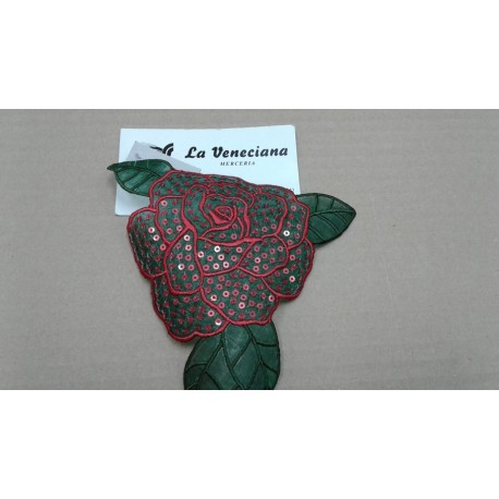APLIQUE ROSA TERMOADHESIVO A0162