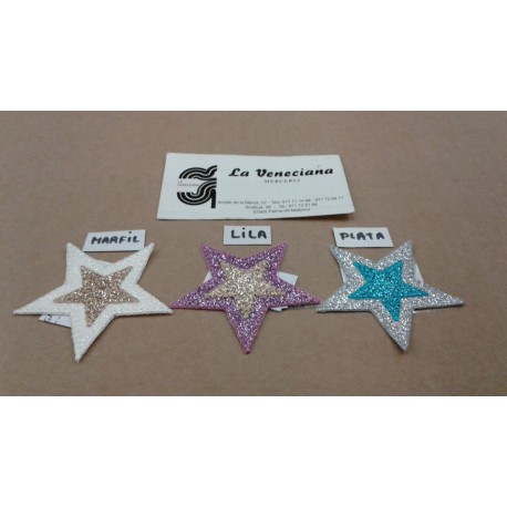 APLICACION TERMOADHESIVA ESTRELLA APROX 6*6 CM