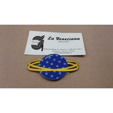 APLICACION TERMOADHESIVA PLANETA APROX 7*4 CM