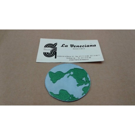 APLICACION TERMOADHESIVA MUNDO APROX 6*6 CM