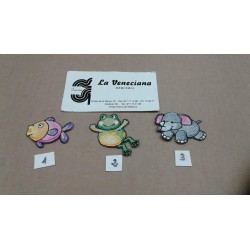 APLICACION HAPPY WORLD APROX 5*3 CM TERMOADHESIVA