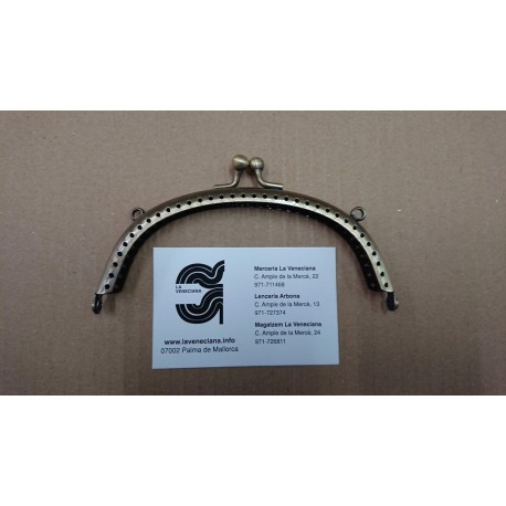 BOQUILLA METALICA 13 CM APROX. ORO VIEJO