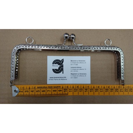 BOQUILLA METALICA 21 CM APROX PLATA
