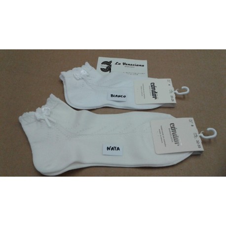 CALCETIN TOBILLERO ESPIGA LATERAL Y LAZO 2434/4
