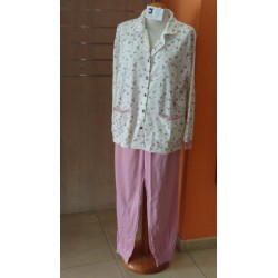 PIJAMA SRA 50% ALGODON 50% PLO. ABIERTO