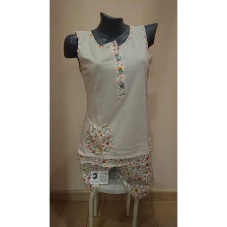 PIJAMA MUJER TIRANTES ESTAMPADO MULTIFLORAL
