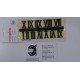 NUMEROS ROMANOS DE PLASTICO ADHESIVOS NEGROS 15 MM