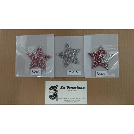 APLICACION ESTRELLA SIMIL TERMOADHESIVA APROX 6*6 CM