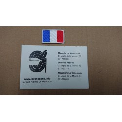 APLICACION MINI BANDERA FRANCIA APROX 3*2 CM TERMOADHESIVA