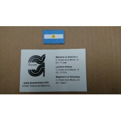 APLICACION MINI BANDERA ARGENTINA APROX 3*2 CM TERMOADHESIVA