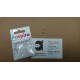 AGUJA PIN METALICA PLATEADA 10 U. 4.5*7.9 MM