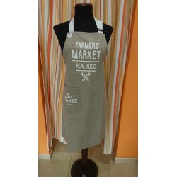 DELANTAL CON BOLSILLO 'FARM MARKET' 85*65 CM