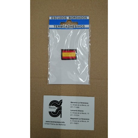 APLICACION BANDERA ESPAÑOLA PEQUEÑA 25*15 MM