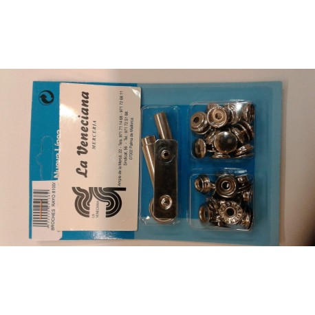 BROCHES  RAYO 8100/14 LATON  NIQUEL   38180