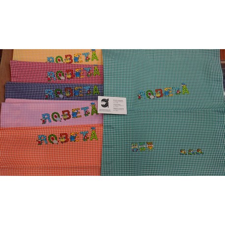 BOLSA 'ROBETA' VICHY DE 45*38 CM APROX ALGODON