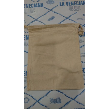 BOLSA ALGODON 23*29 CM LISA CRUDA