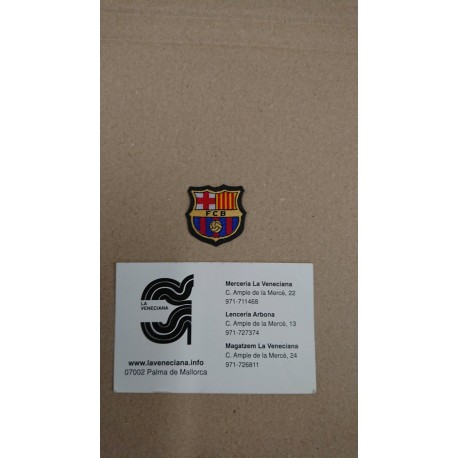APLICACION ESCUDO F.C. BARCELONA APROX 3*3 CM TERMOADHESIVA