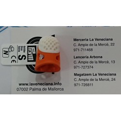 DEDAL ERGONOMICO NARANJA TALLA S