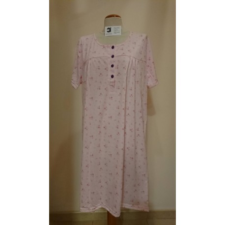 CAMISON M/C ESTAMPADO 50% ALGODON  50% POLIAMIDA