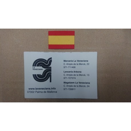 APLICACION MINI BANDERA ESPAÑA 3*2 TERMOADHESIVA