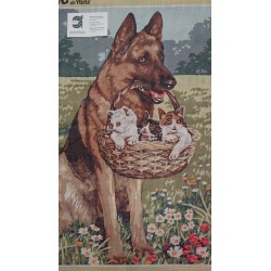 CAÑAMAZO  MEDIO PUNTO 45*60 CM PERRO Y GATOS