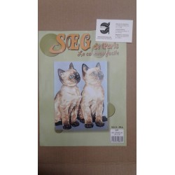 KIT GATOS DE MEDIO PUNTO 20*25 CM CONTIENE AGUJA E HILOS
