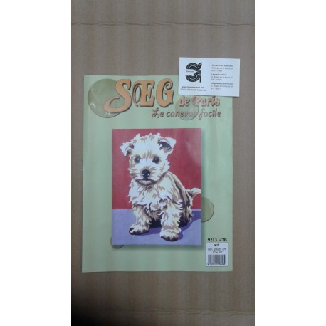 KIT PERROS DE MEDIO PUNTO 20*25 CM CONTIENE AGUJA E HILOS