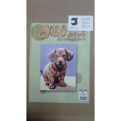 KIT PERROS DE MEDIO PUNTO 20*25 CM CONTIENE AGUJA E HILOS