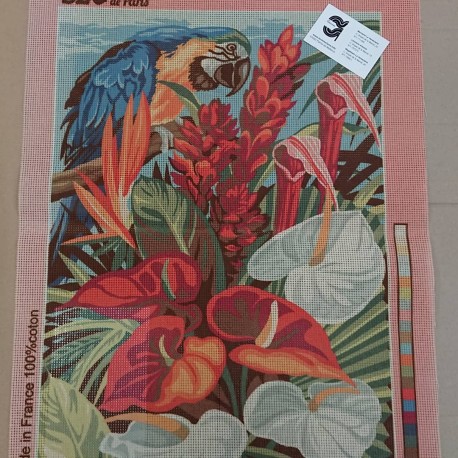CAÑAMAZO  MEDIO PUNTO 45*60 CM LORO