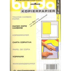 PAPEL COPIADOR BURDA 2 HOJAS 83*57 CM BLANCO Y AMARILLO  800