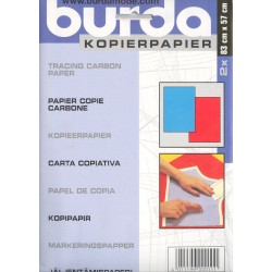 PAPEL COPIADOR BURDA 2 HOJAS 83*57 CM  AZUL Y ROJO    1100