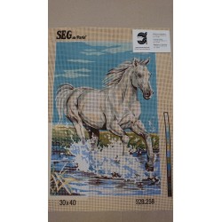 CAÑAMAZO  MEDIO PUNTO 30*40 CM CABALLO