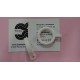 ANILLA DOBLE PARA CORTINA DE PLASTICO BLANCO DE 2 CM