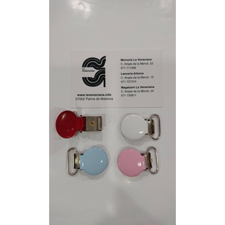 PINZA METAL DE COLORES 2CM