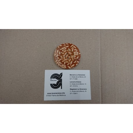 BOTON MADERA 5 CM ENREDADERAS
