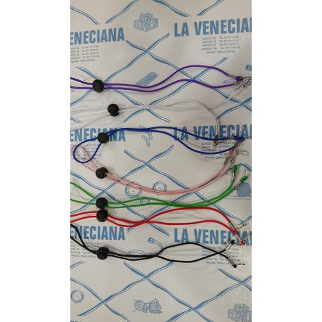 CORDON ELASTICO CON TENSOR Y MOSQUETON
