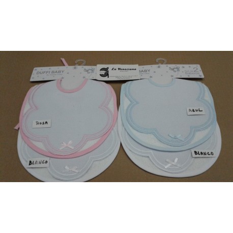 BABERO BORDADO 2 PIEZAS 20*20CM