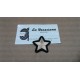 APLIQUE TERMOADHESIVO ESTRELLA METAL ORO APROX 4 CM