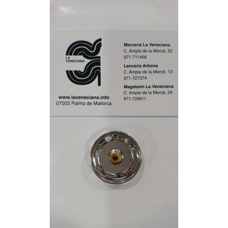 BROCHE PLATA PRESION LATON PARA COSER