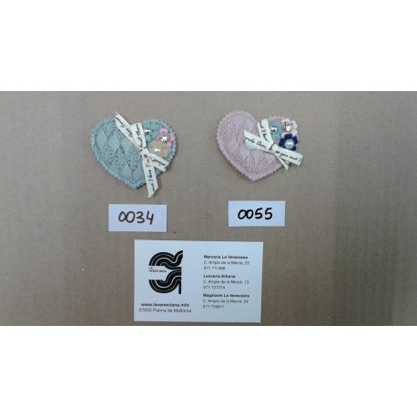 APLICACION CORAZON CINTA  APROX 4*5 CM