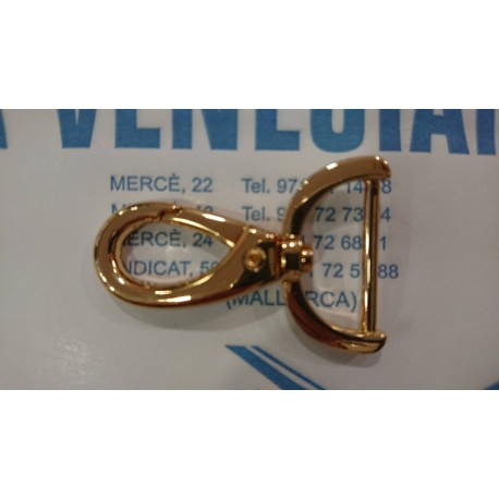 MOSQUETON METAL NICKEL FREE ORO