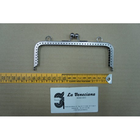 BOQUILLA BOLSO METAL ALTO 7 ANCHO 15.5 CM